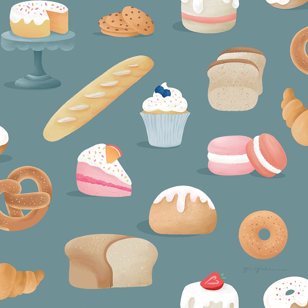 Bake Shop Pattern IC art print by Gia Graham for $57.95 CAD