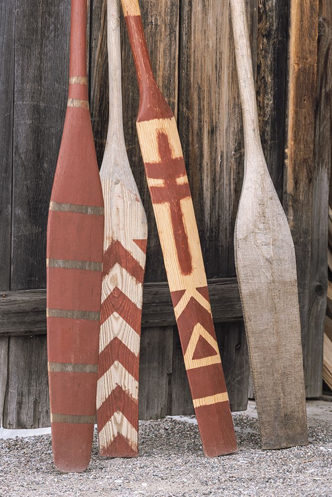 Canoe Paddles art print by Deborah Revell for $57.95 CAD