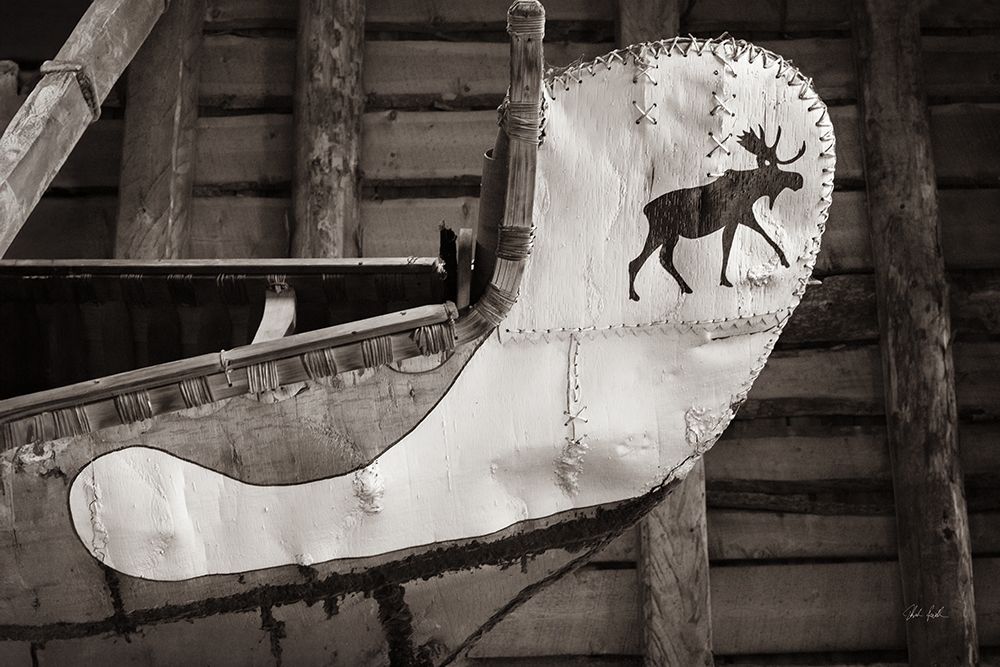 Moose Canoe art print by Deborah Revell for $57.95 CAD