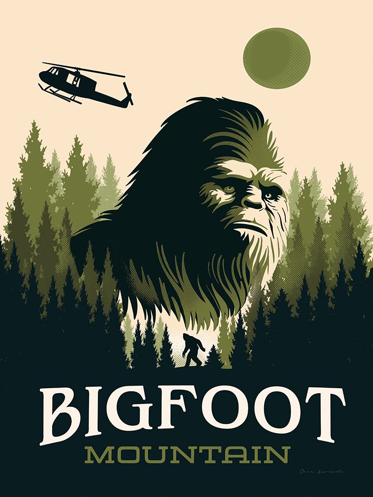 Bigfoot Mountain art print by Omar Escalante for $57.95 CAD