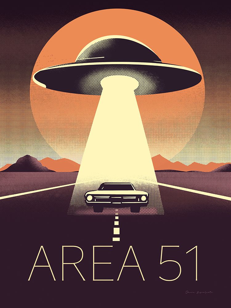 Abduction on the Road art print by Omar Escalante for $57.95 CAD