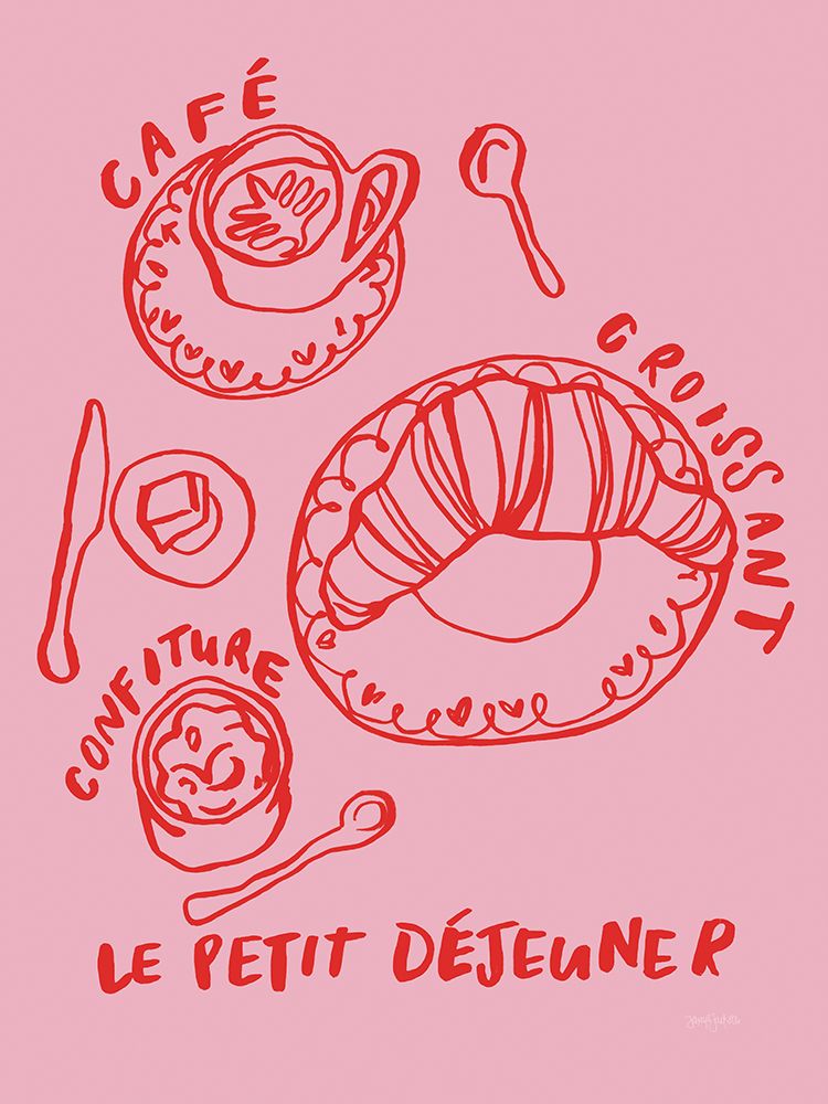 Breakfast Doodles I art print by Jenaya Jackson for $57.95 CAD