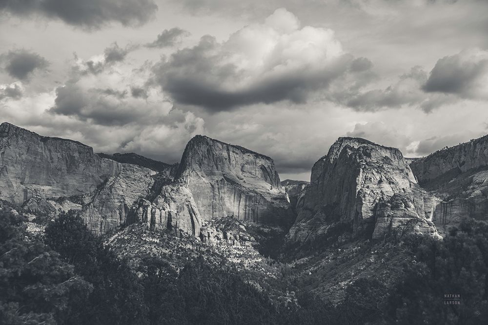 Beauty of Zion No Blur BW art print by Nathan Larson for $57.95 CAD