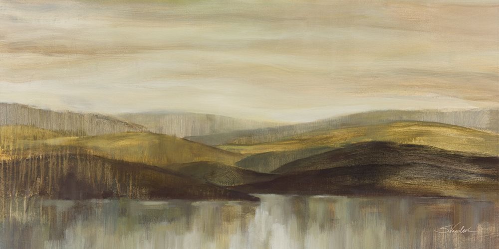 Hills by the River art print by Silvia Vassileva for $57.95 CAD