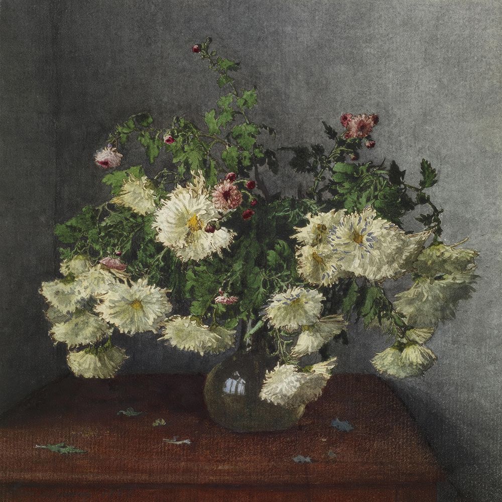 Bouquet of Chrysanthemum and Daisies art print by Public Domain for $57.95 CAD