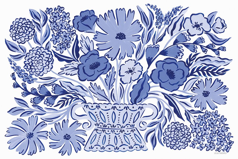 Blue Reverie I art print by Laura Marshall for $57.95 CAD