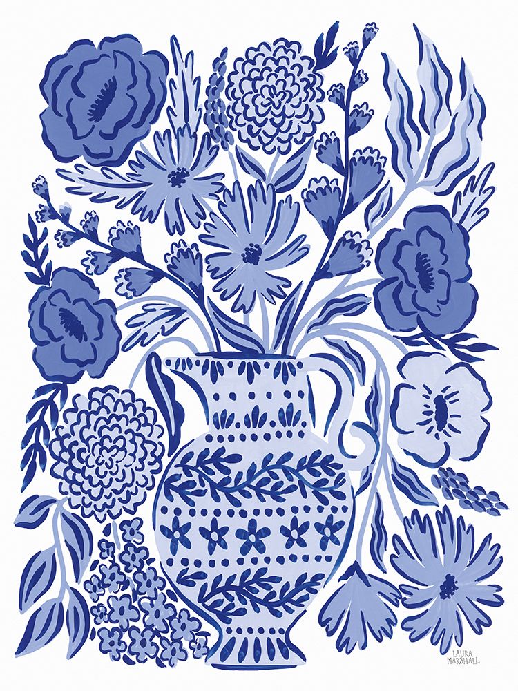 Blue Reverie II art print by Laura Marshall for $57.95 CAD