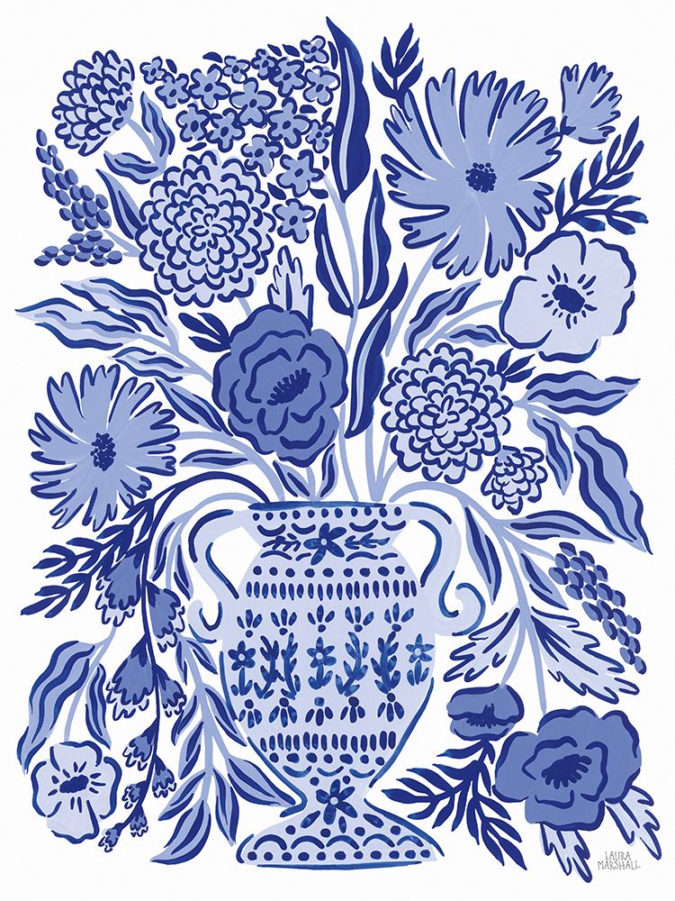 Blue Reverie III art print by Laura Marshall for $57.95 CAD