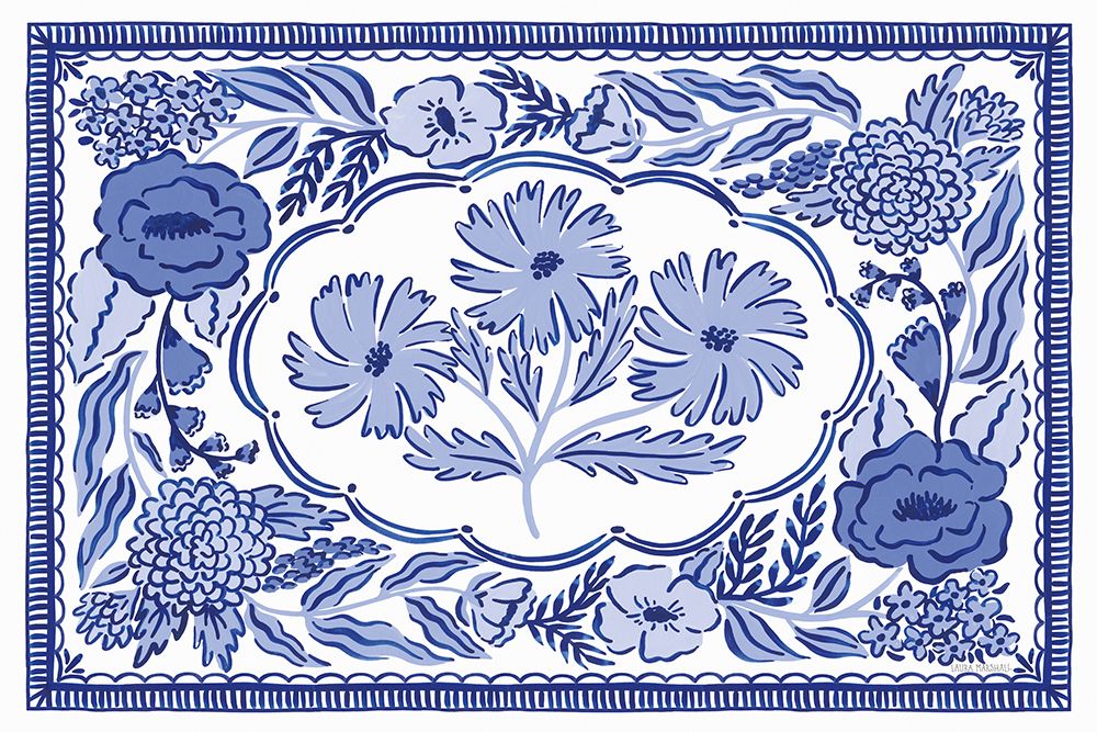 Blue Reverie IV art print by Laura Marshall for $57.95 CAD