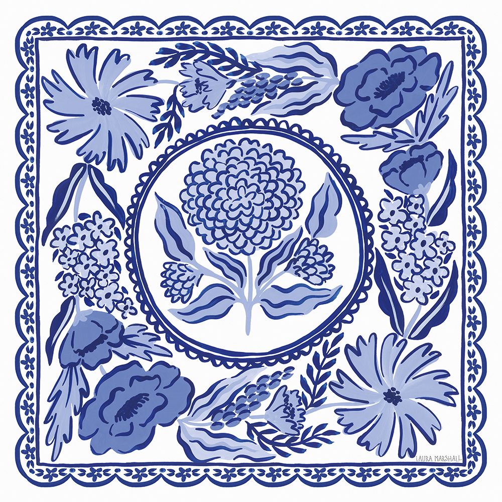 Blue Reverie VI art print by Laura Marshall for $57.95 CAD
