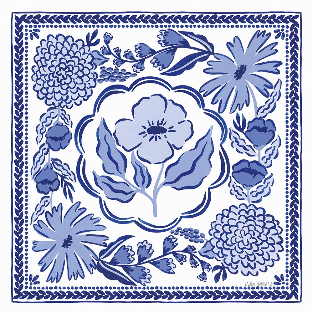 Blue Reverie VII art print by Laura Marshall for $57.95 CAD
