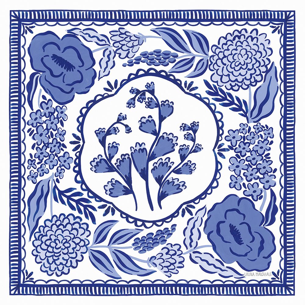 Blue Reverie VIII art print by Laura Marshall for $57.95 CAD