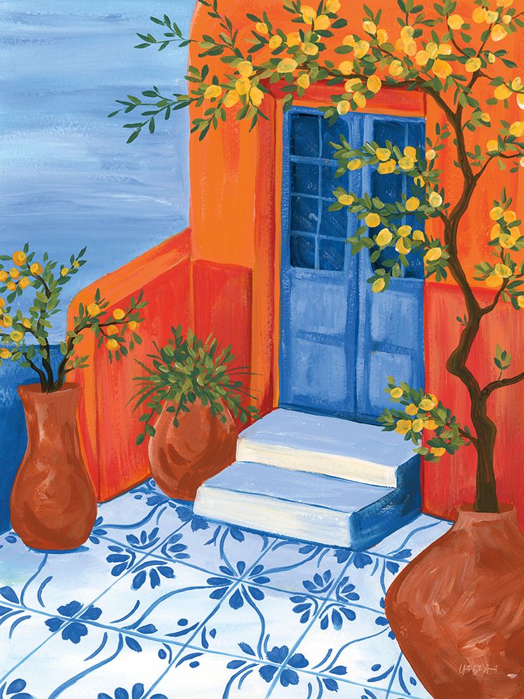 Santorini Escape I art print by Yvette St. Amant for $57.95 CAD
