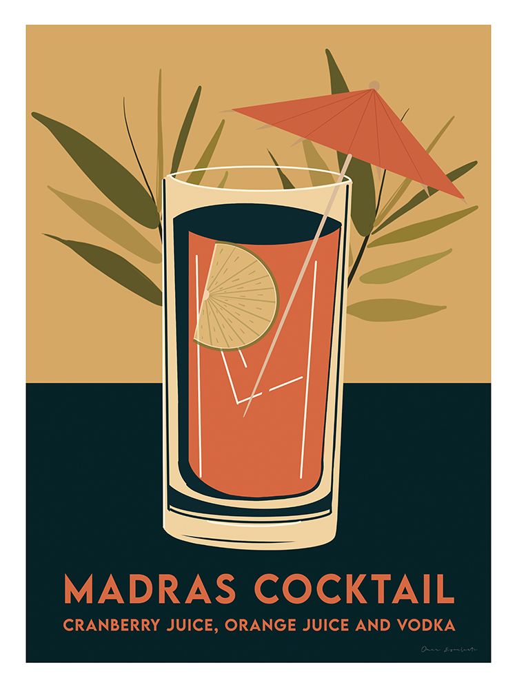 Retro Summer Cocktails I art print by Omar Escalante for $57.95 CAD
