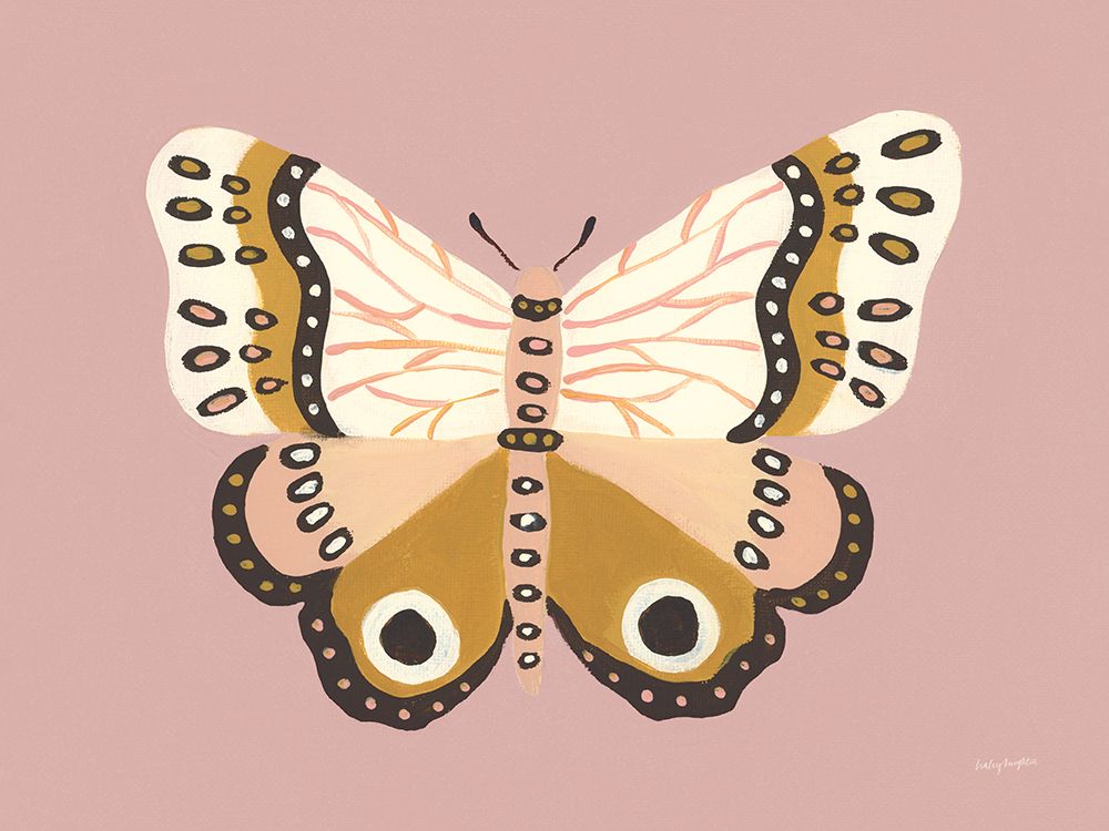 Cinnamon Butterfly Blush art print by Haley Knighten for $57.95 CAD