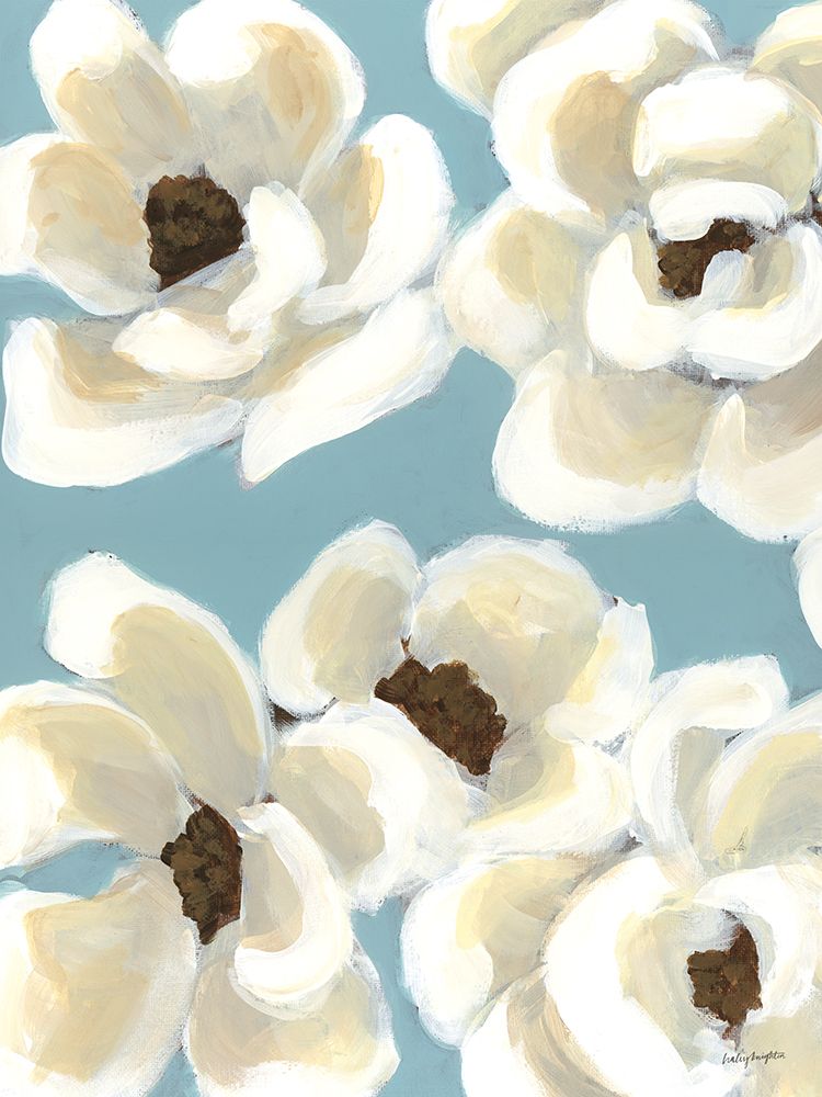 Blue Magnolia I art print by Haley Knighten for $57.95 CAD