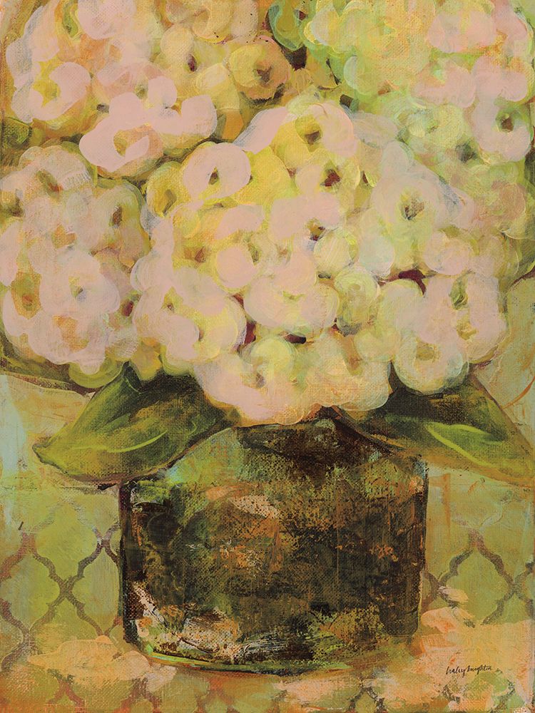 Potted Hydrangea art print by Haley Knighten for $57.95 CAD