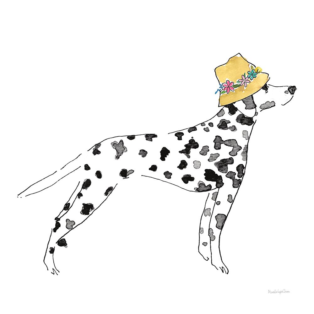 Spring Dalmatian art print by Mercedes Lopez Charro for $57.95 CAD