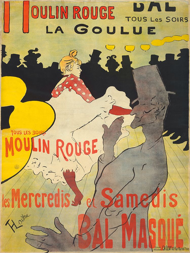 Affiche voor de Moulin Rouge art print by Public Domain for $57.95 CAD