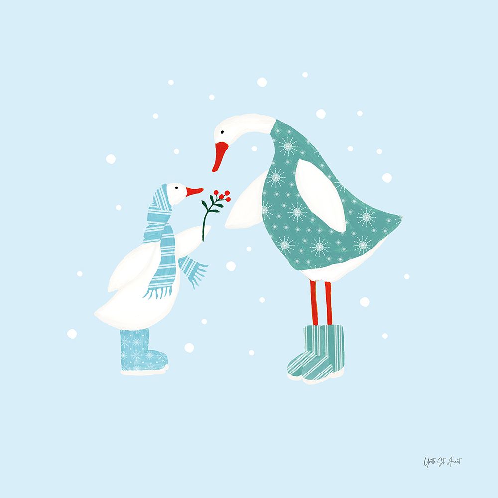 Ducks in the Snow II art print by Yvette St. Amant for $57.95 CAD