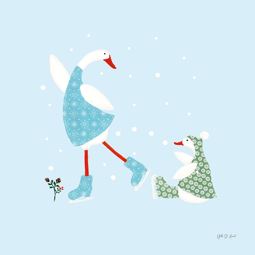 Ducks in the Snow III art print by Yvette St. Amant for $57.95 CAD