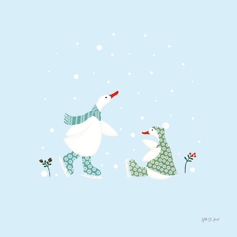 Ducks in the Snow V art print by Yvette St. Amant for $57.95 CAD
