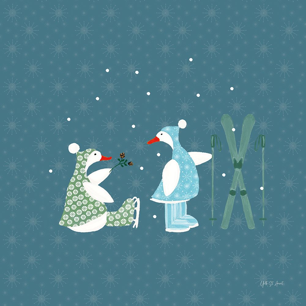 Ducks in the Snow VII art print by Yvette St. Amant for $57.95 CAD