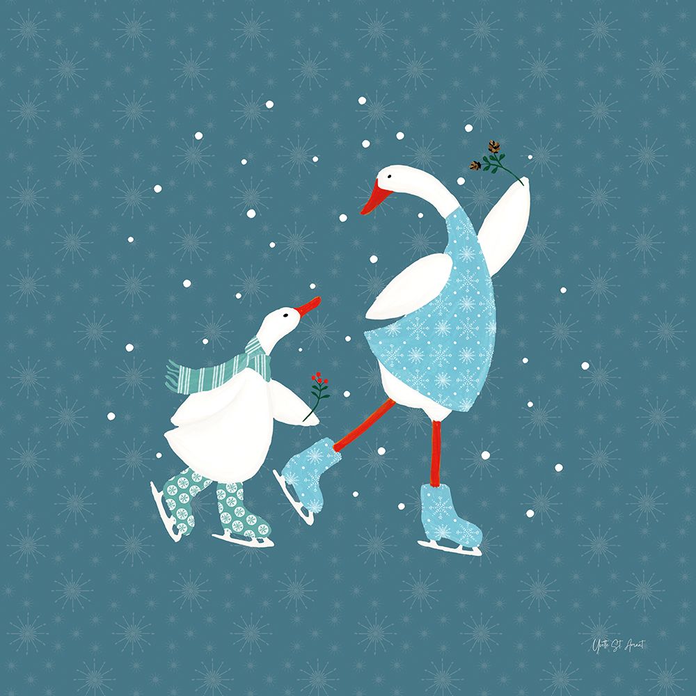 Ducks in the Snow VIII art print by Yvette St. Amant for $57.95 CAD