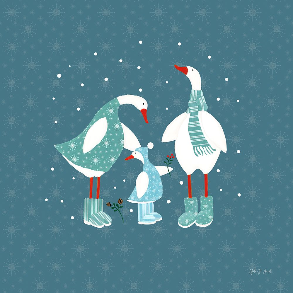 Ducks in the Snow IX art print by Yvette St. Amant for $57.95 CAD