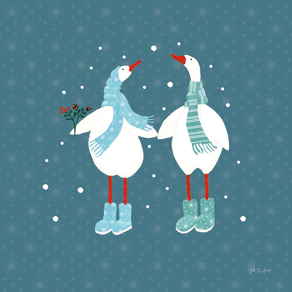 Ducks in the Snow X art print by Yvette St. Amant for $57.95 CAD