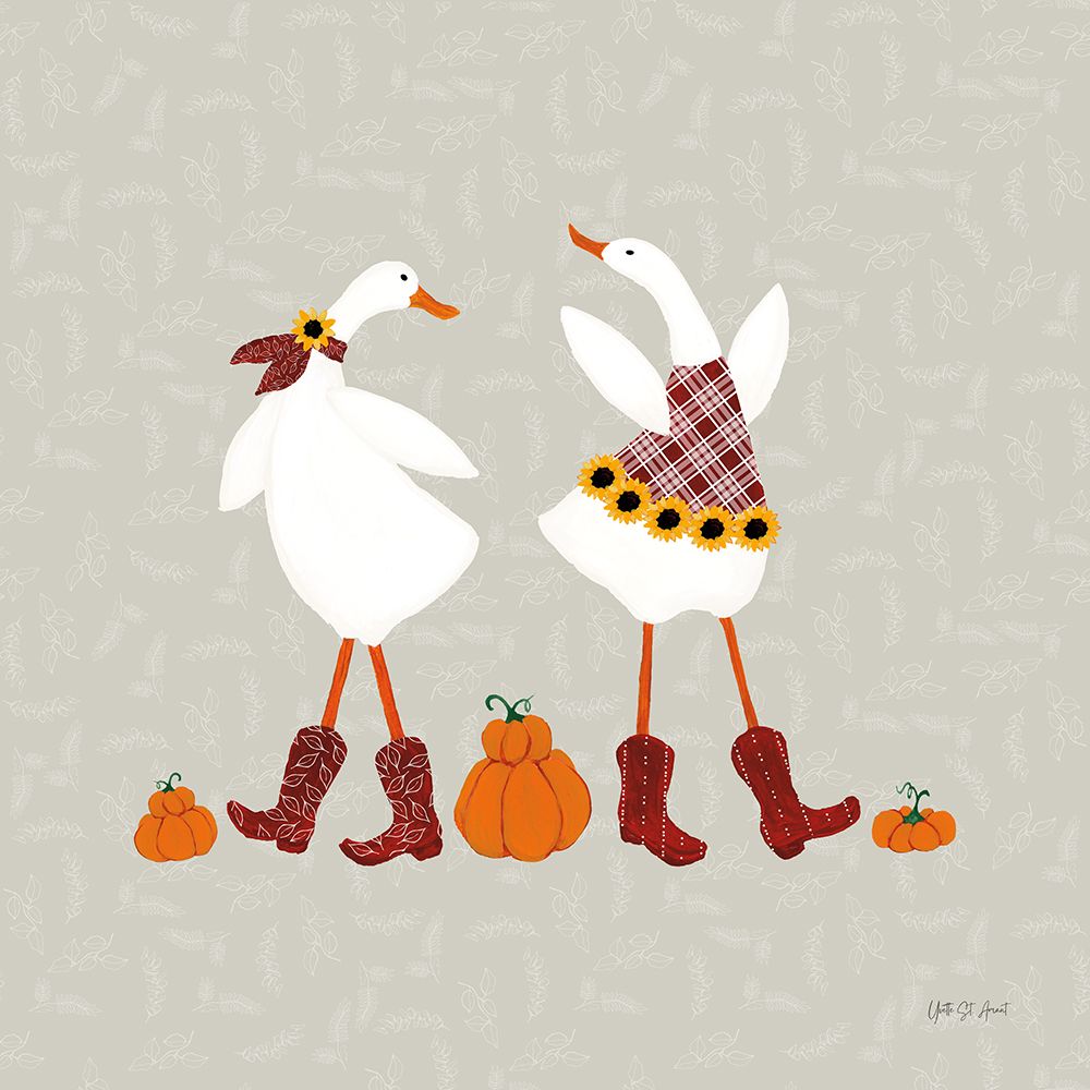 Ducks in the Pumpkin Patch VII art print by Yvette St. Amant for $57.95 CAD