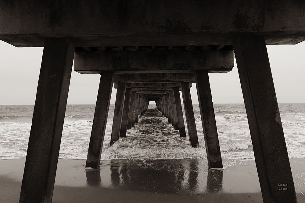 Atlantic Ocean Pier art print by Nathan Larson for $57.95 CAD