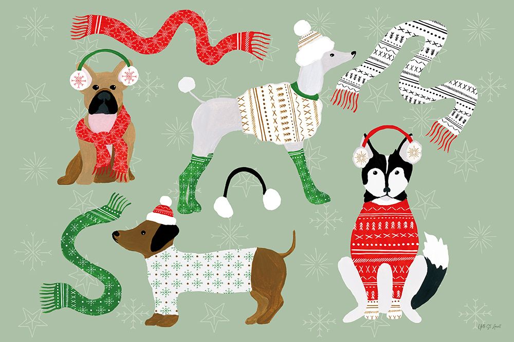 Puppy Its Cold Outside I art print by Yvette St. Amant for $57.95 CAD