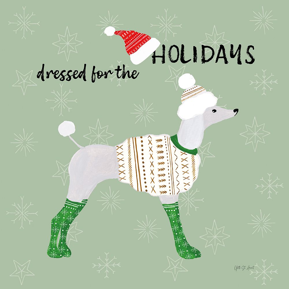 Puppy Its Cold Outside IV art print by Yvette St. Amant for $57.95 CAD