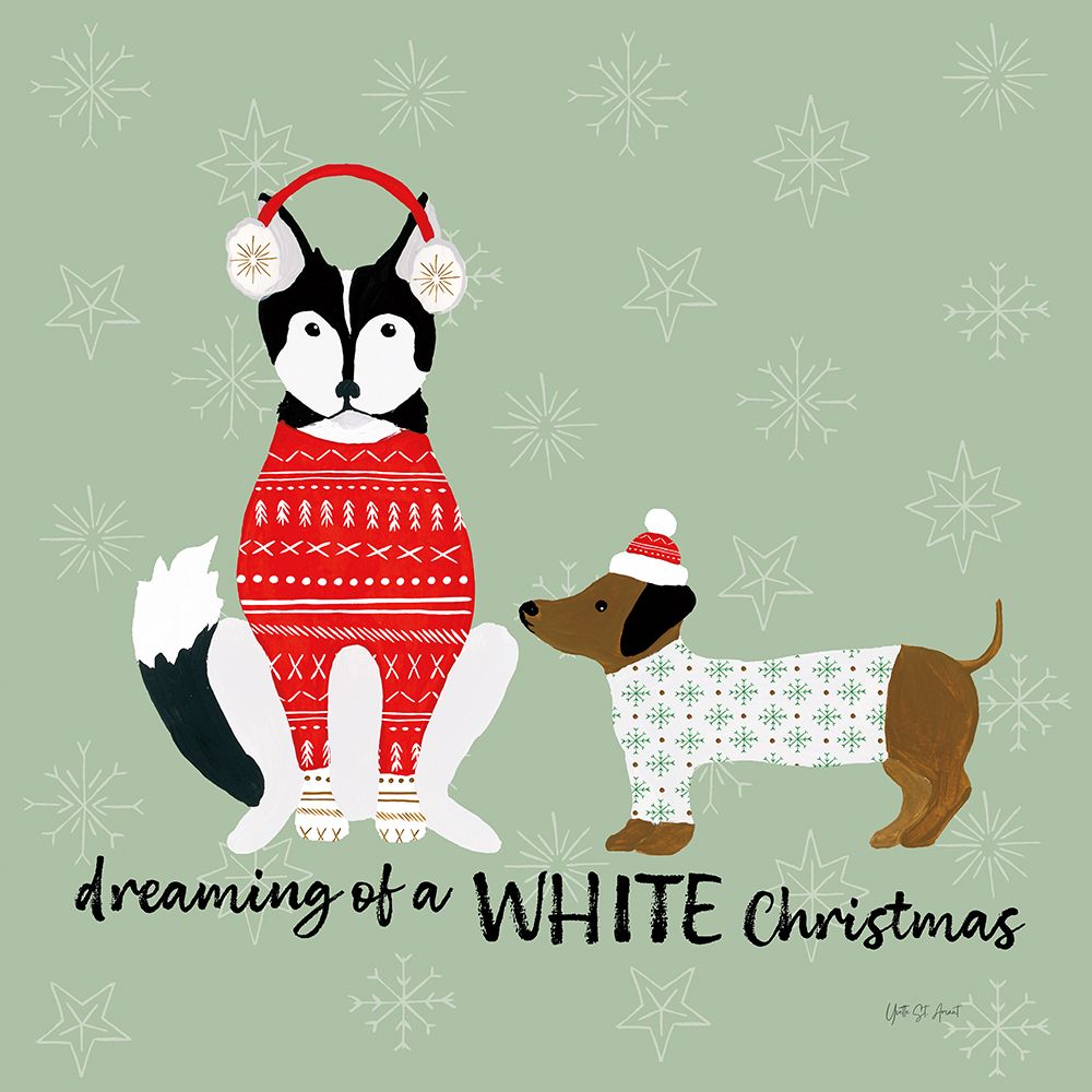 Puppy Its Cold Outside V art print by Yvette St. Amant for $57.95 CAD