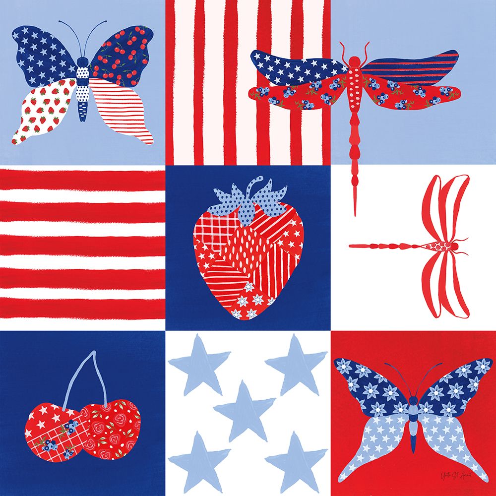 Berry Americana II art print by Yvette St. Amant for $57.95 CAD