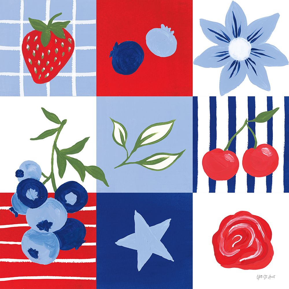 Berry Americana III art print by Yvette St. Amant for $57.95 CAD
