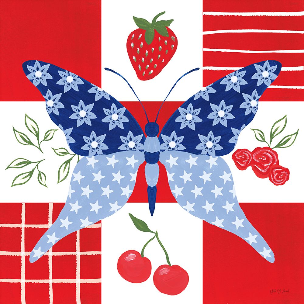 Berry Americana IV art print by Yvette St. Amant for $57.95 CAD