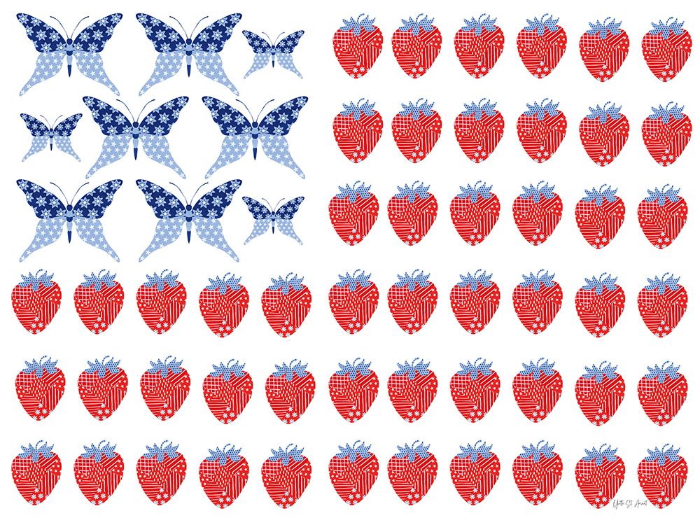 Berry Americana VI art print by Yvette St. Amant for $57.95 CAD