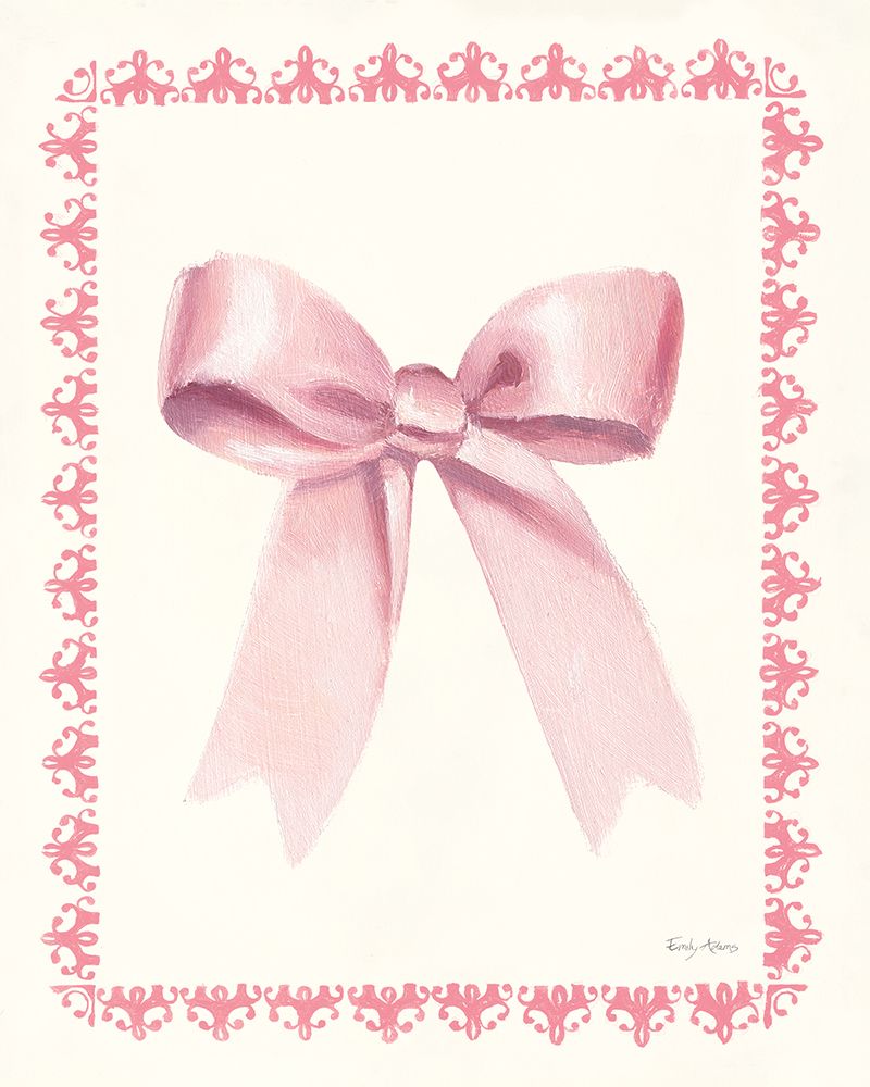Emilys Bows Pink I art print by Emily Adams for $57.95 CAD