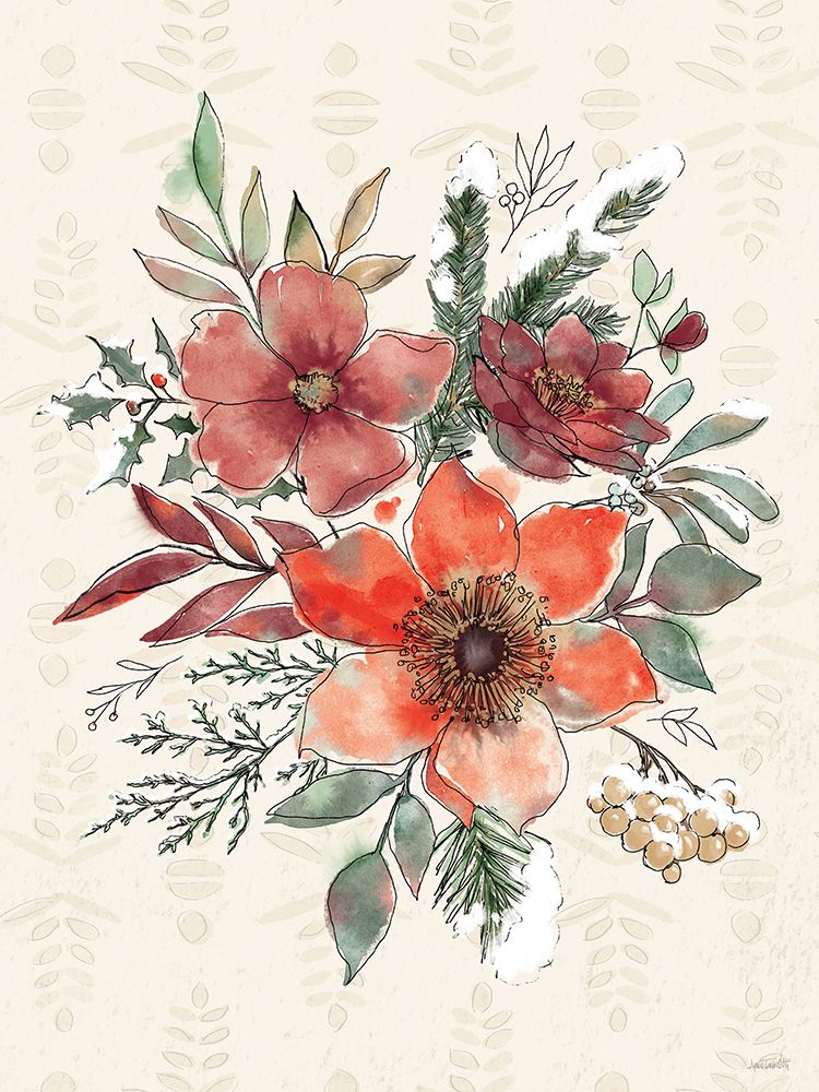 Festive Blooms VII art print by Anne Tavoletti for $57.95 CAD