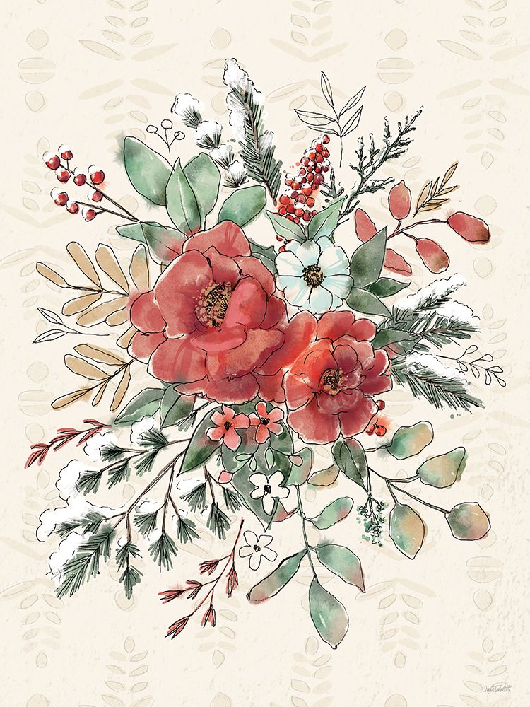 Festive Blooms VIII art print by Anne Tavoletti for $57.95 CAD