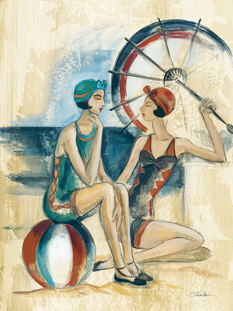 Bathing Beauties I art print by Silvia Vassileva for $57.95 CAD