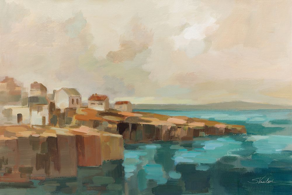 Southern Coast Town art print by Silvia Vassileva for $57.95 CAD