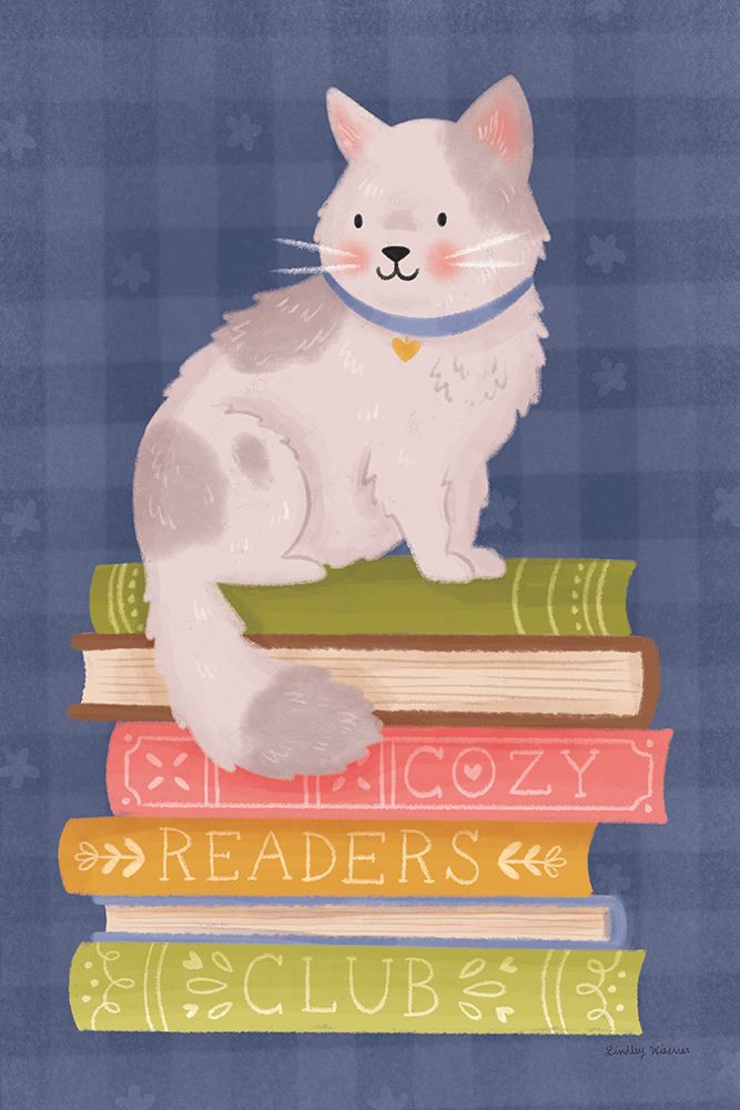 Cozy Readers Club IV art print by Lindley Wiesner for $57.95 CAD
