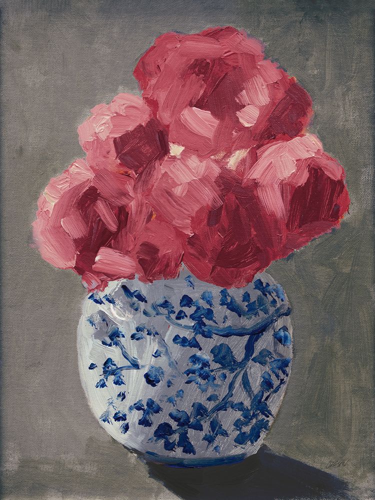 Peonies in Chinoiserie Vase Country Traditions art print by Carson Overstreet for $57.95 CAD