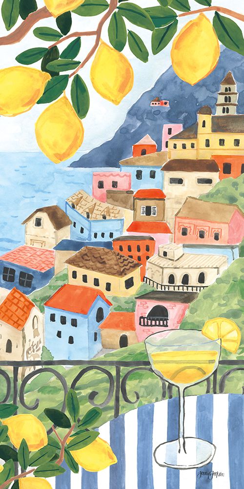 Mediterranean View I Panel art print by Jenaya Jackson for $57.95 CAD