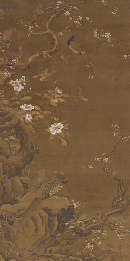 Pheasants and Plum Blossoms art print by Wild Apple Portfolio for $57.95 CAD
