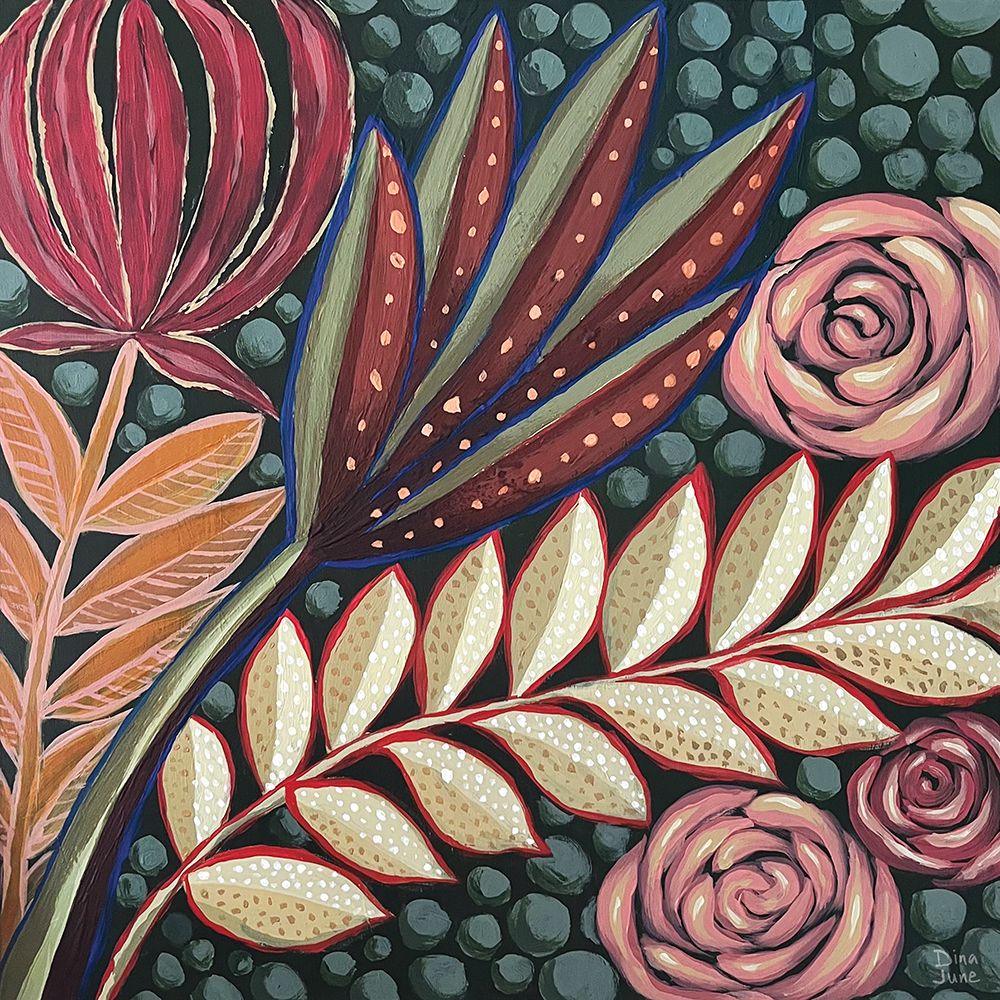 Tropical Florals art print by Dina June for $57.95 CAD