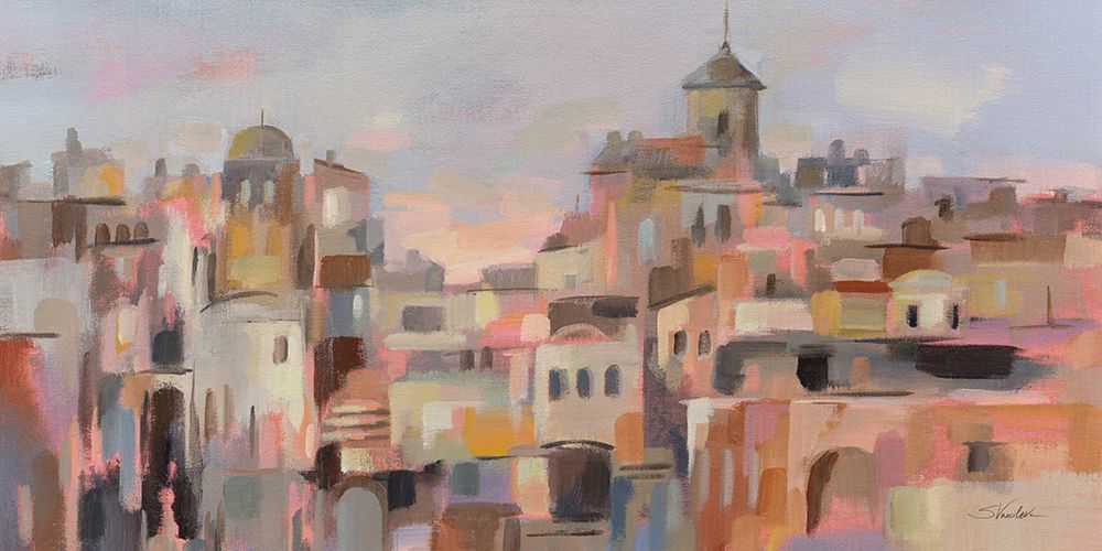 Village at Dawn art print by Silvia Vassileva for $57.95 CAD